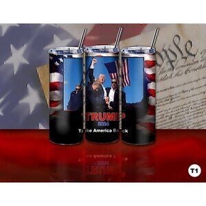 Trump 20oz 2024 Tumbler Free Shipping